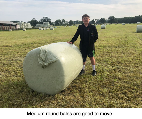 Cuboid bales are then wrapped separately